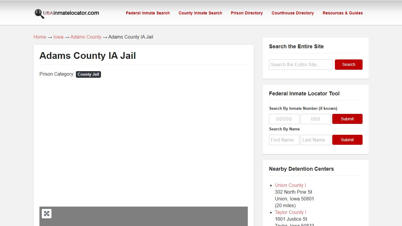 Adams County IA Jail | USA Inmate Locator