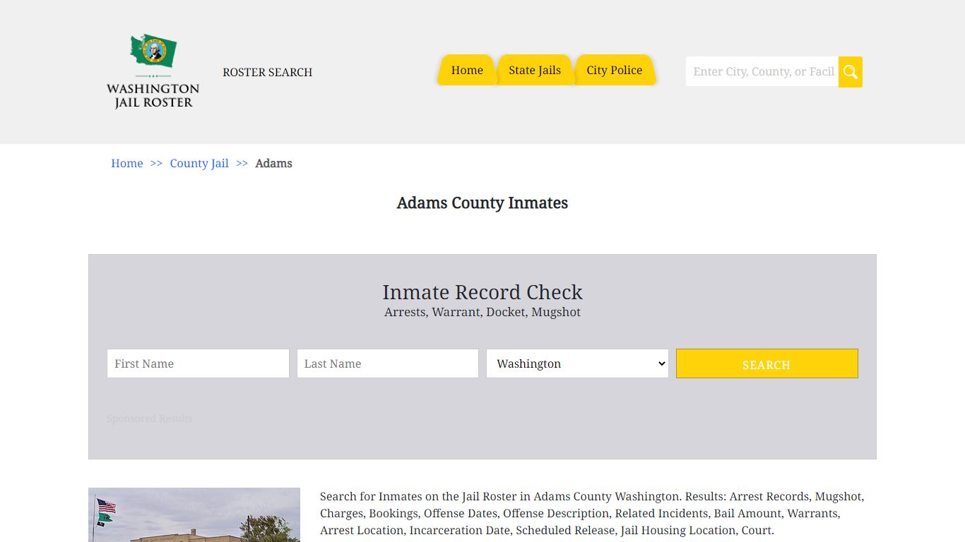 Adams County Inmates | Jail Roster Search