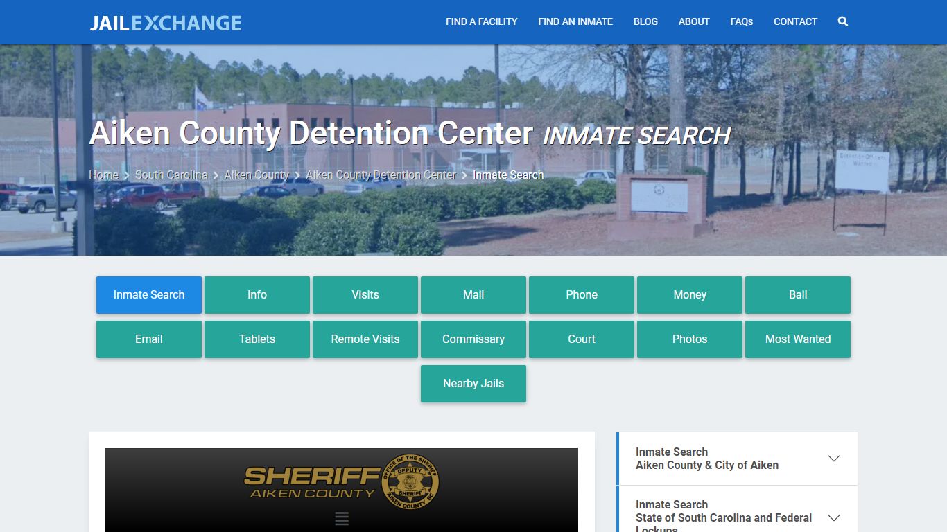 Aiken County Detention Center Inmate Search - Jail Exchange