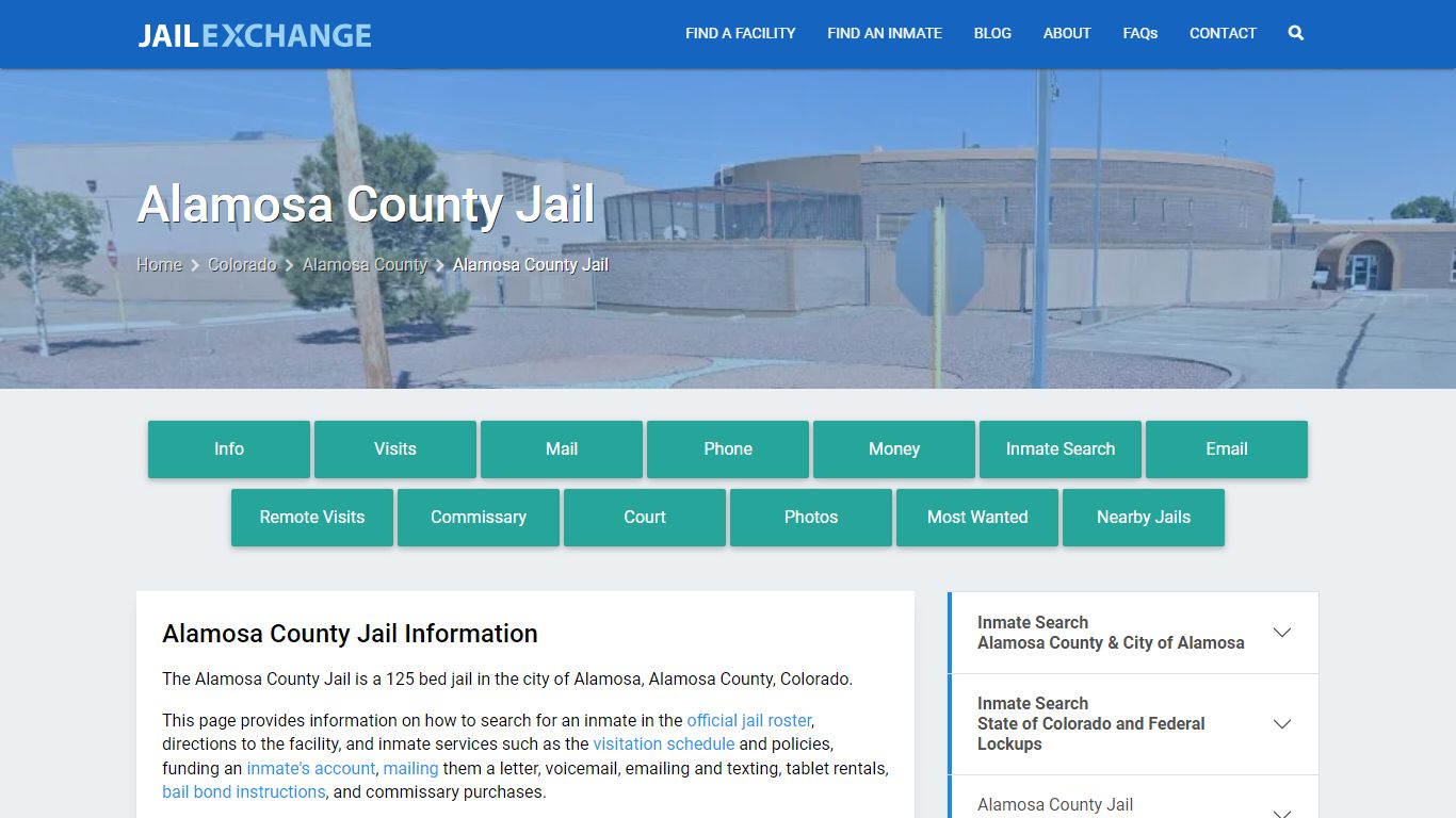 Alamosa County Jail, CO Inmate Search, Information