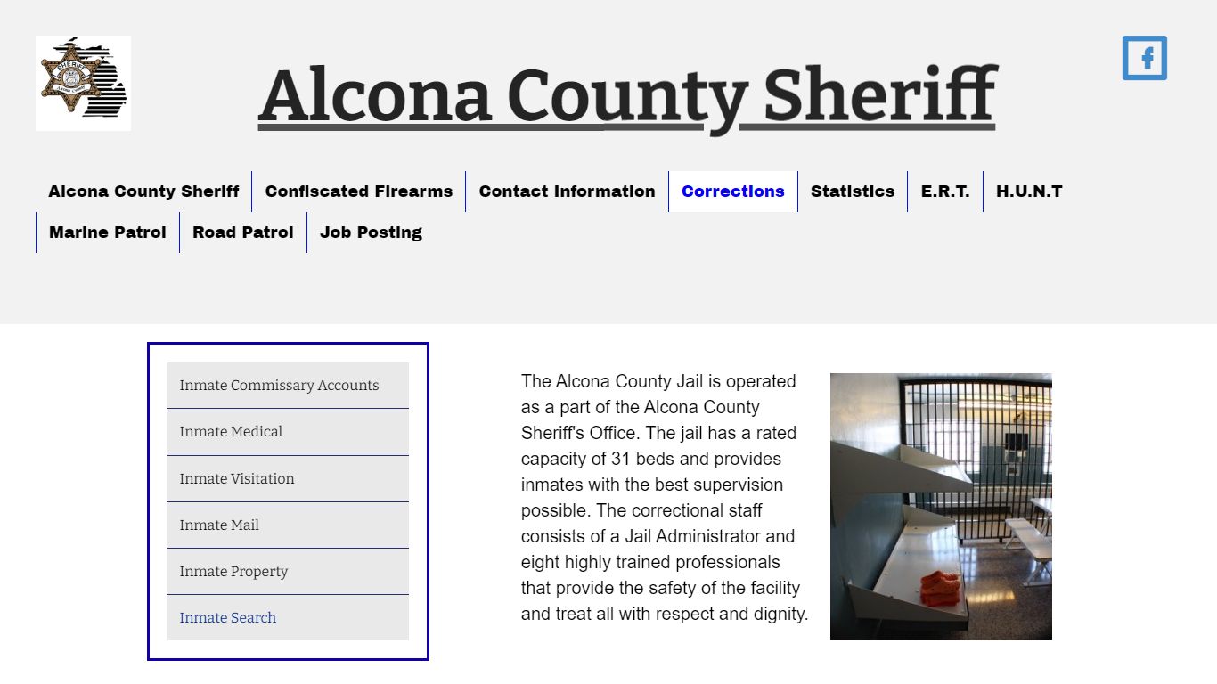 Corrections – Alcona County Sheriff’s Office