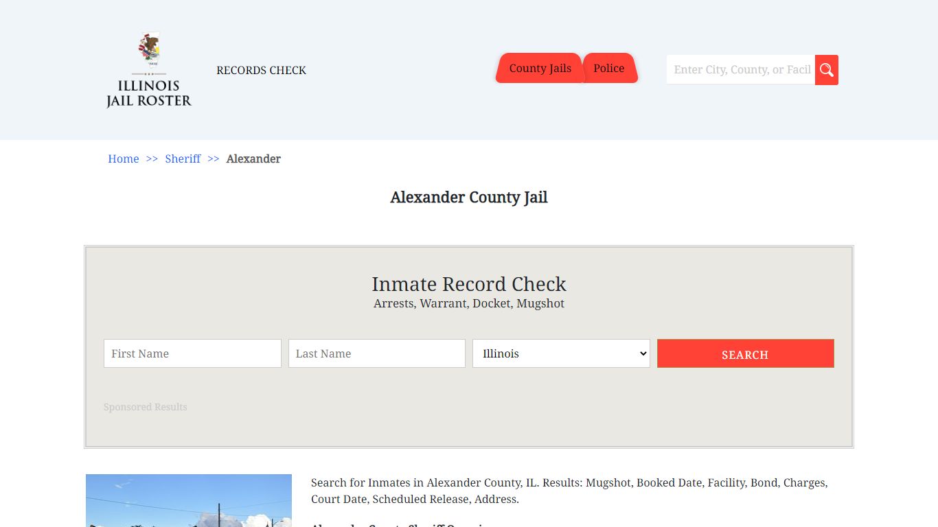 Alexander County Jail | Jail Roster Search
