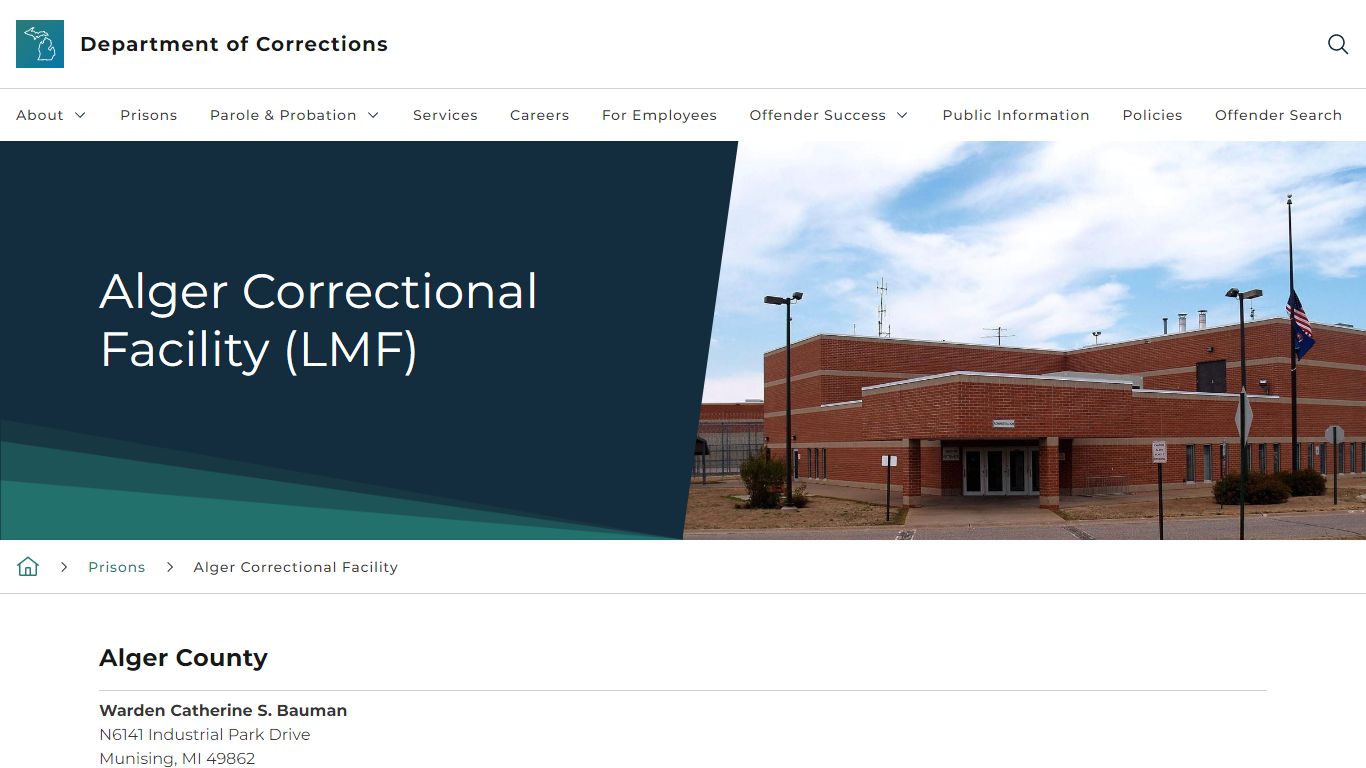 Alger Correctional Facility (LMF) - State of Michigan
