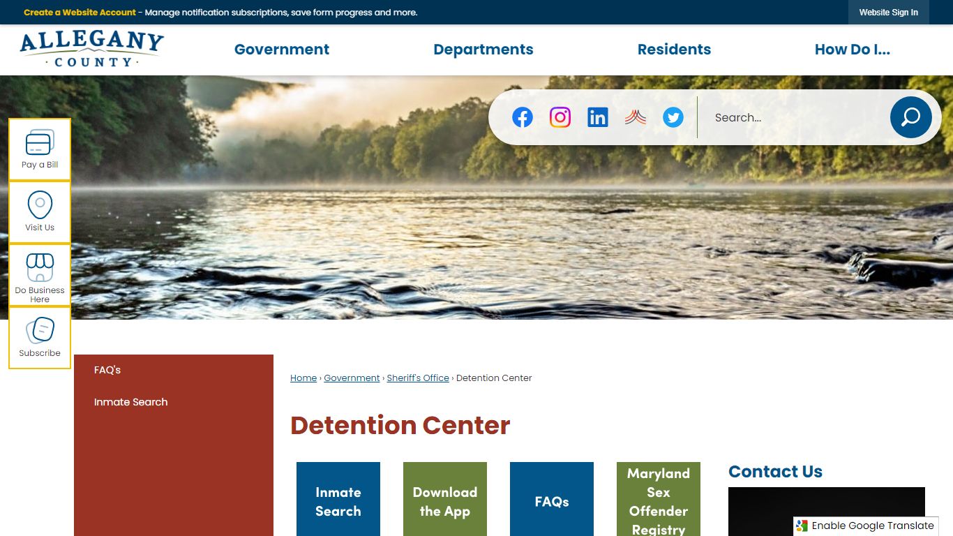 Detention Center | Allegany County, MD