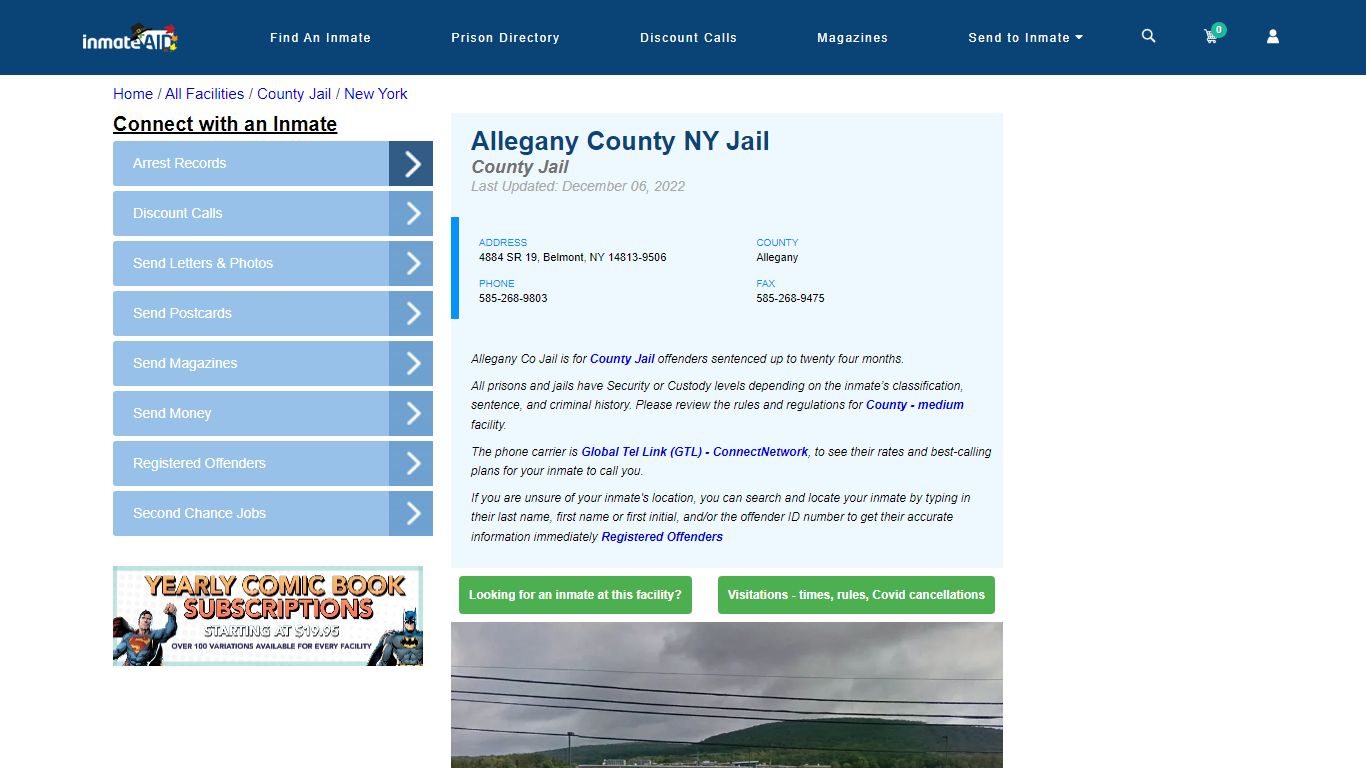 Allegany County NY Jail - Inmate Locator - Belmont, NY
