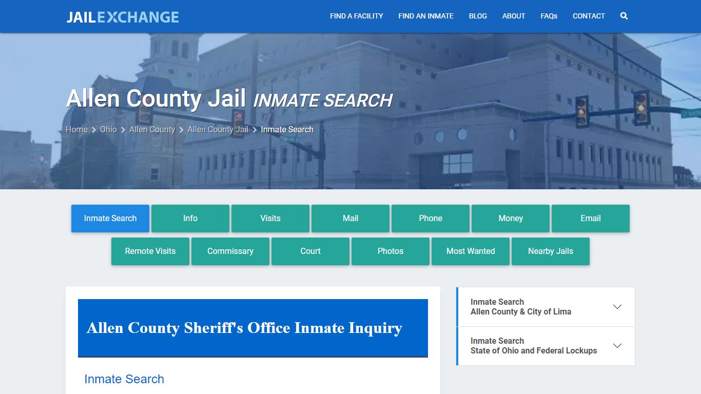 Inmate Search: Roster & Mugshots - Allen County Jail, OH