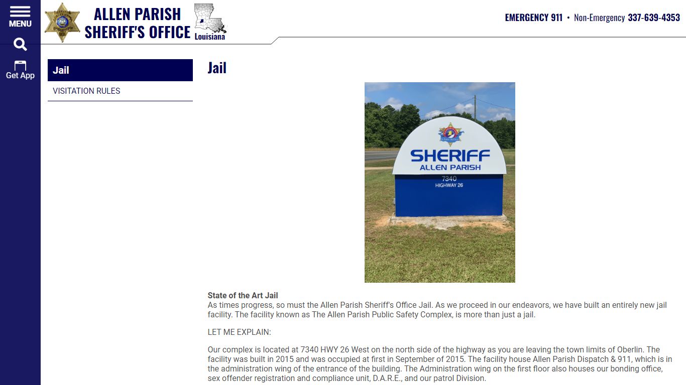 Jail | Allen Parish Sheriff's Office