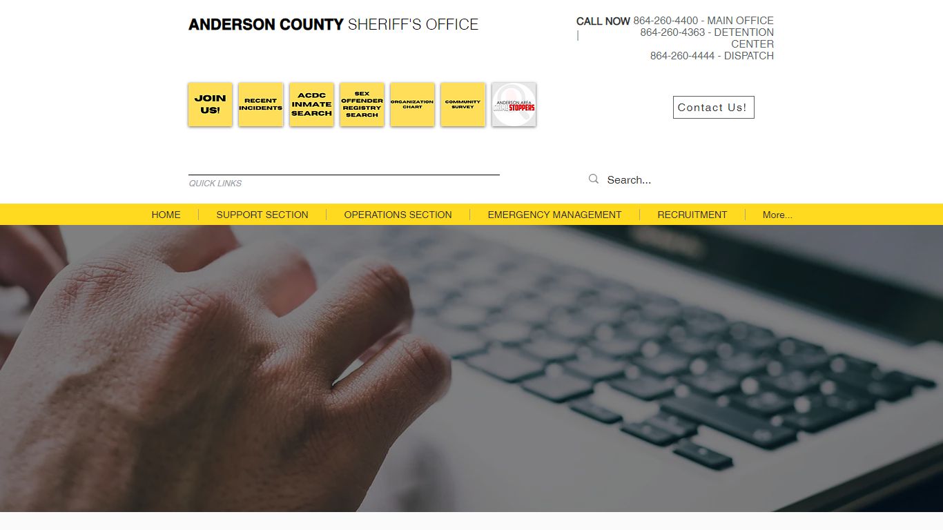 MyACSO | Anderson County Sheriff's Office | South Carolina