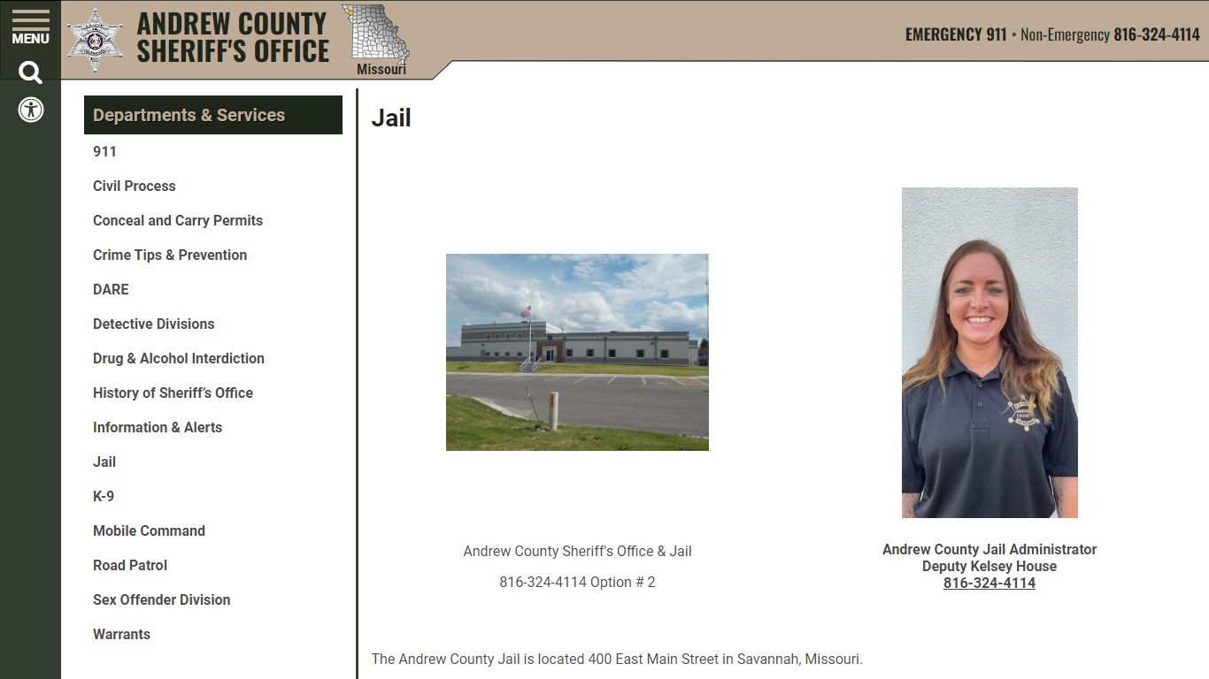 Jail | Andrew County Sheriff's Office
