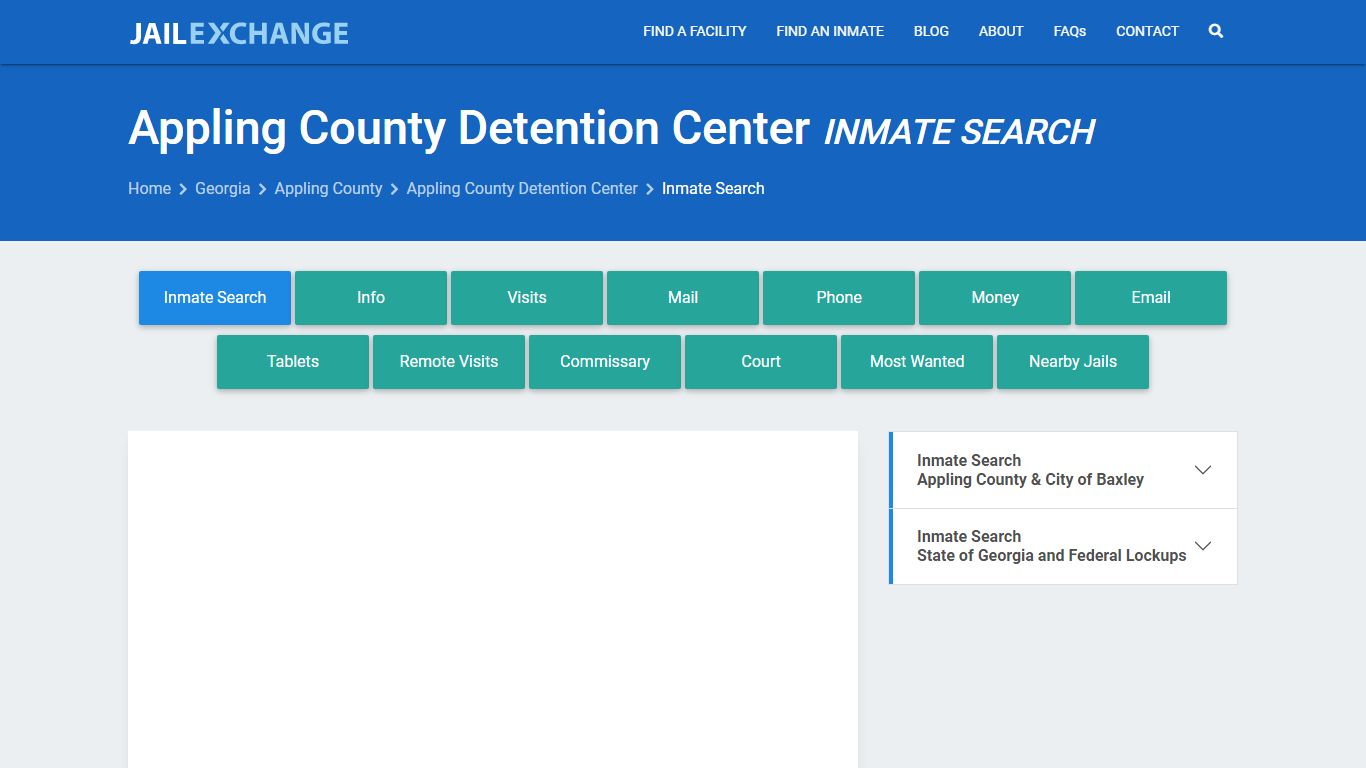Appling County Detention Center Inmate Search - Jail Exchange