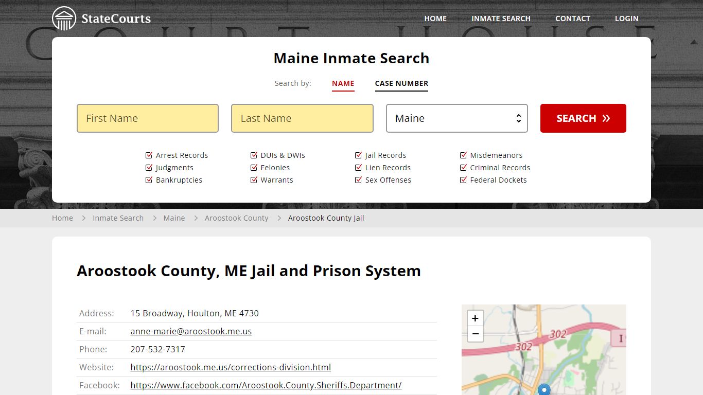 Aroostook County Jail Inmate Records Search, Maine - StateCourts