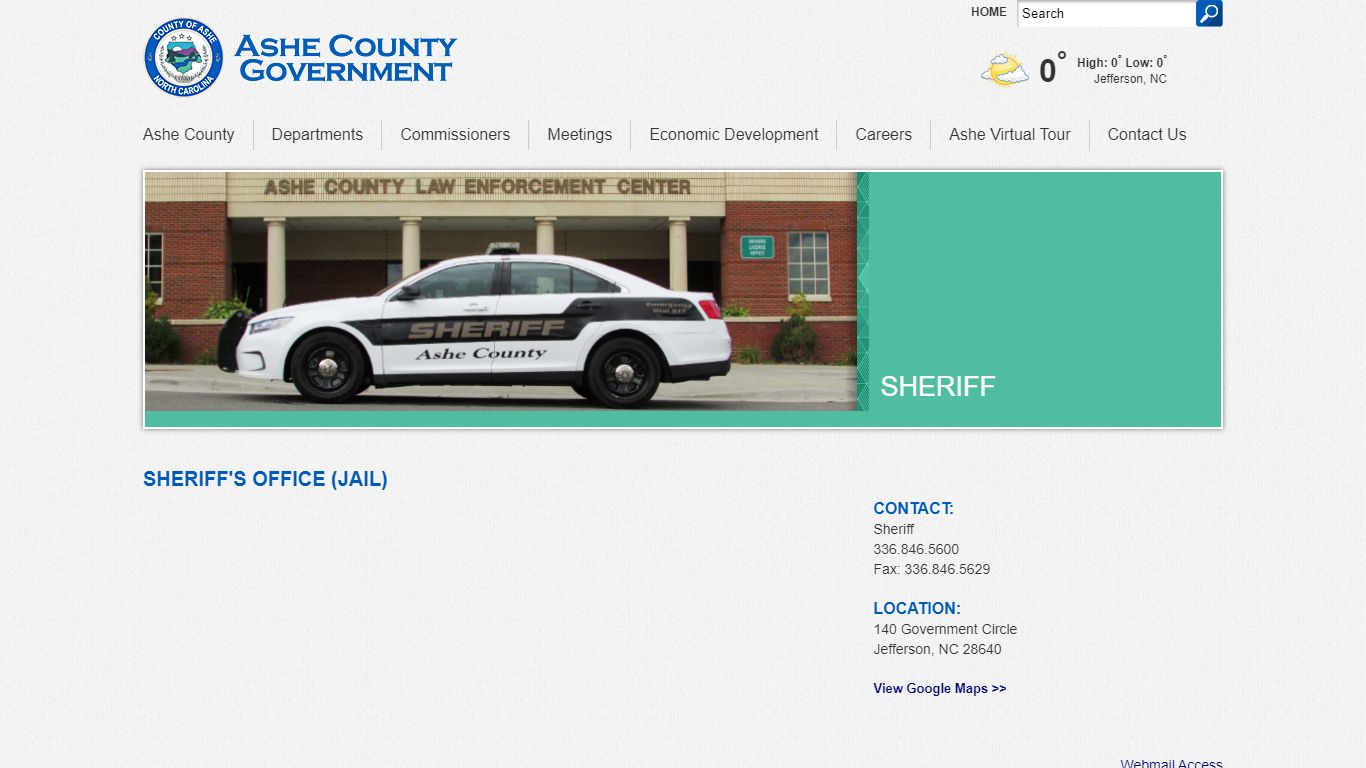 Sheriff's Office (Jail) - Ashe County