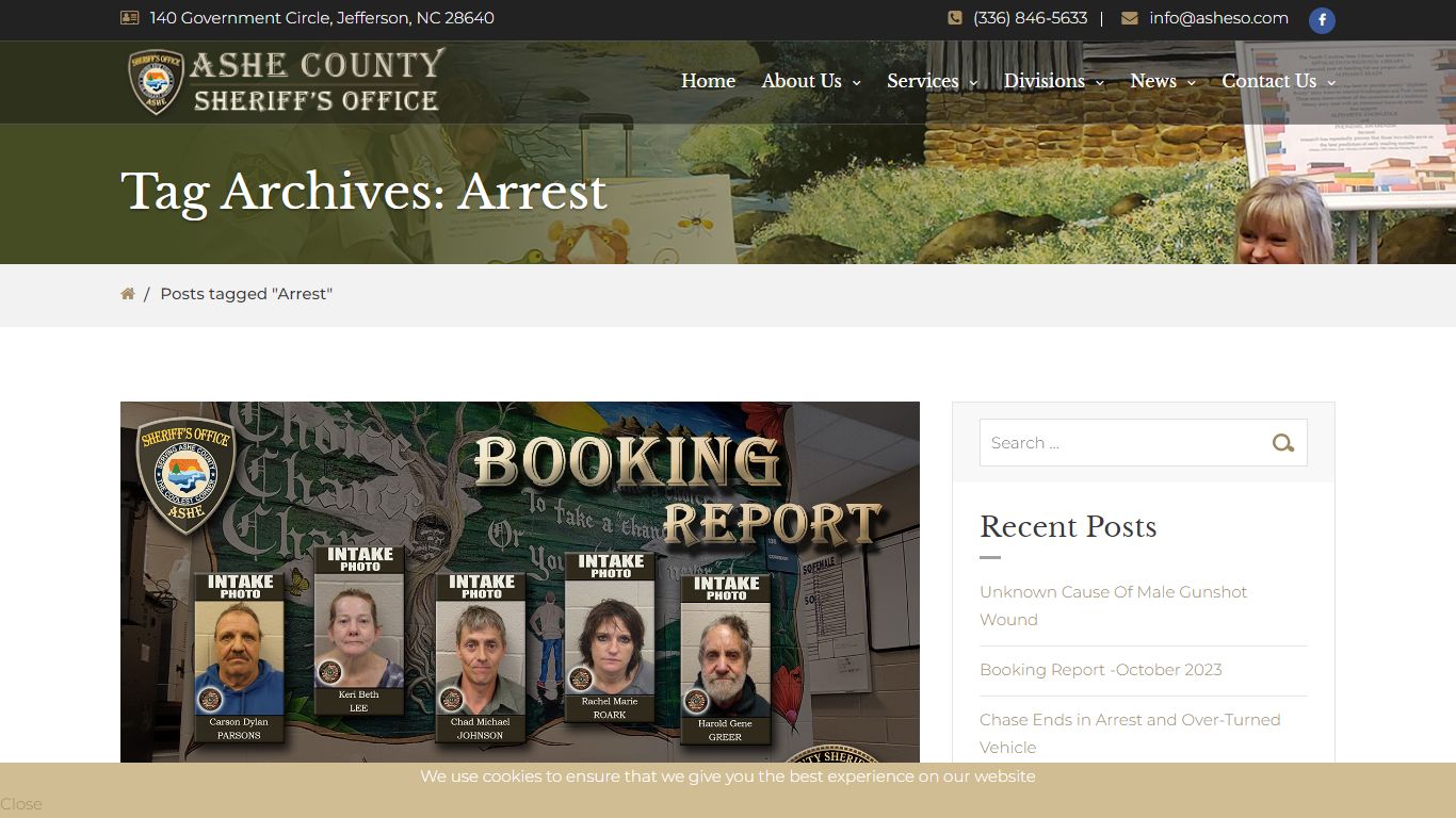 Arrest – Ashe County Sheriff's Office