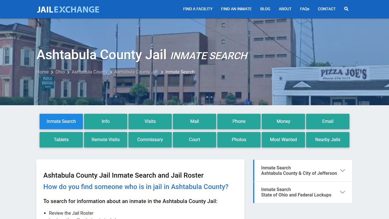 Inmate Search: Roster & Mugshots - Ashtabula County Jail, OH