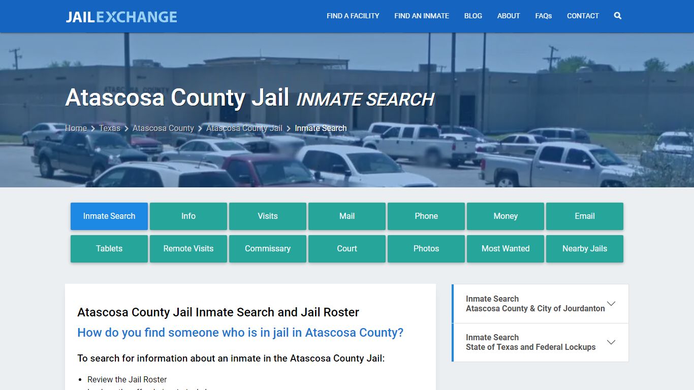 Inmate Search: Roster & Mugshots - Atascosa County Jail, TX