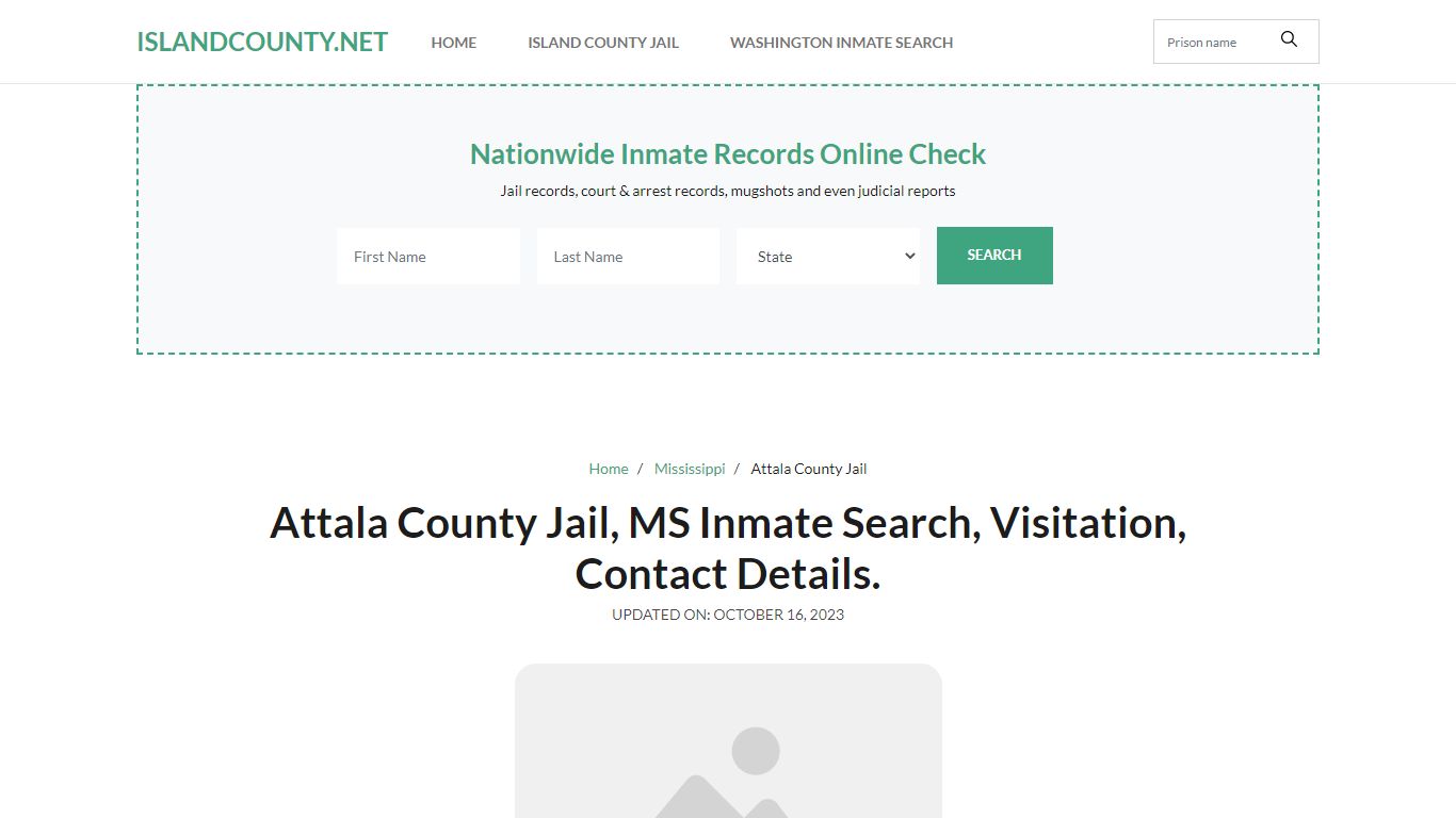 Attala County Jail, MS Inmate Roster Search, Visitations.