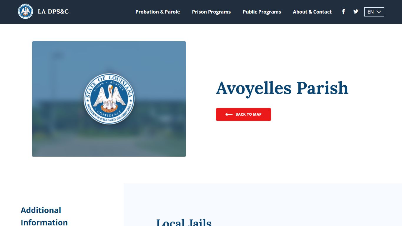 Avoyelles Parish - Louisiana Department of Public Safety & Corrections