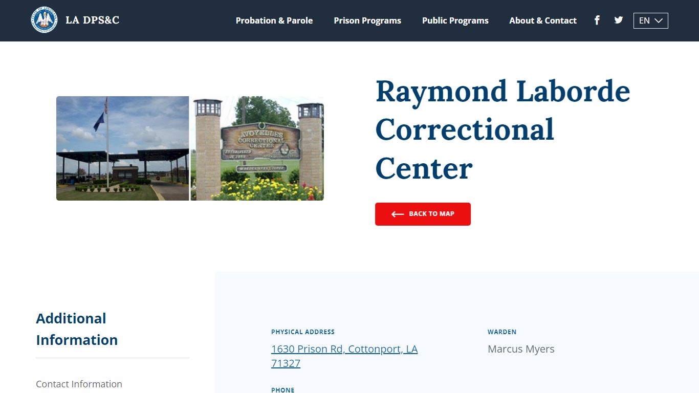 Raymond Laborde Correctional Center - Louisiana Department of Public ...