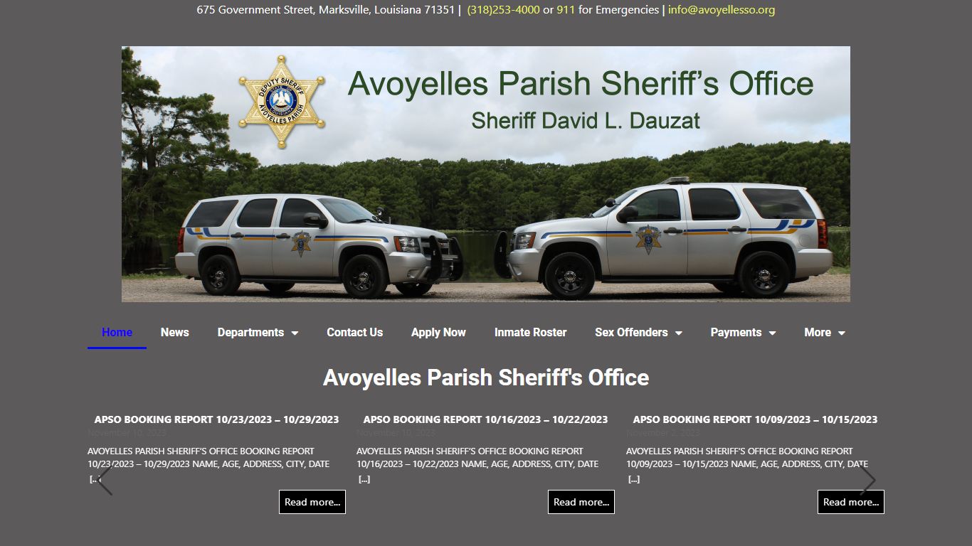 Avoyelles Parish Sheriff's Office - Sheriff David Dauzat