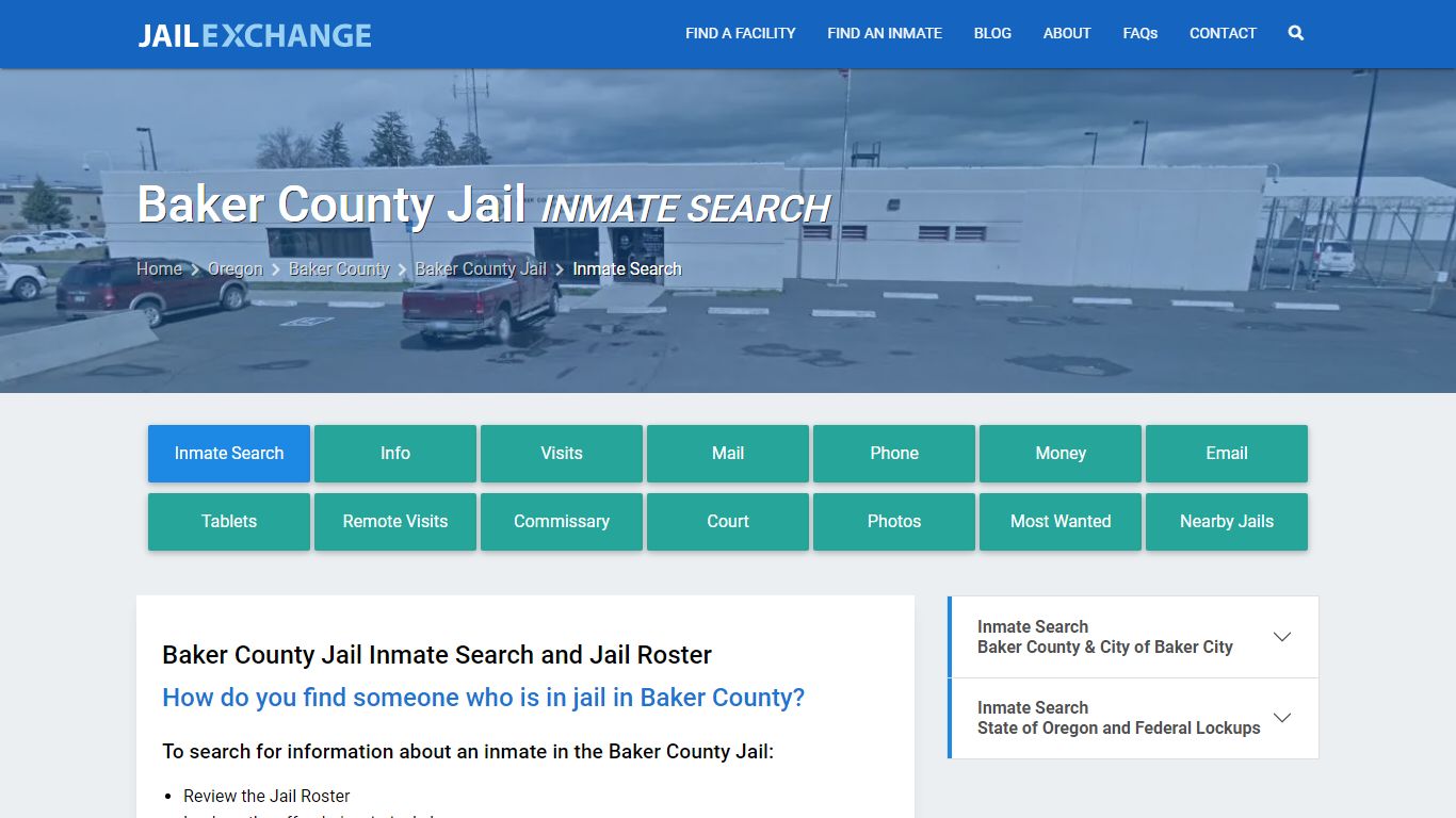 Baker County Jail Inmate Search - Jail Exchange