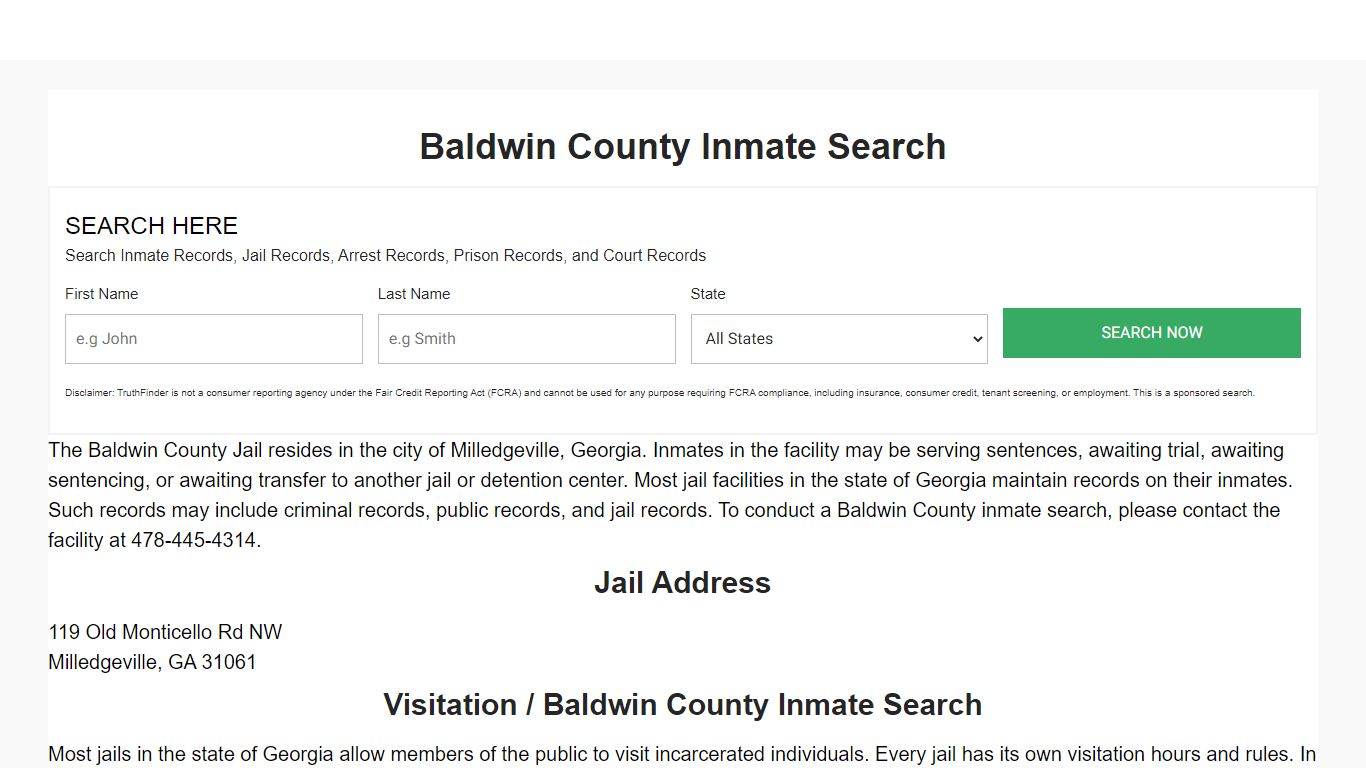 Baldwin County Inmate Search