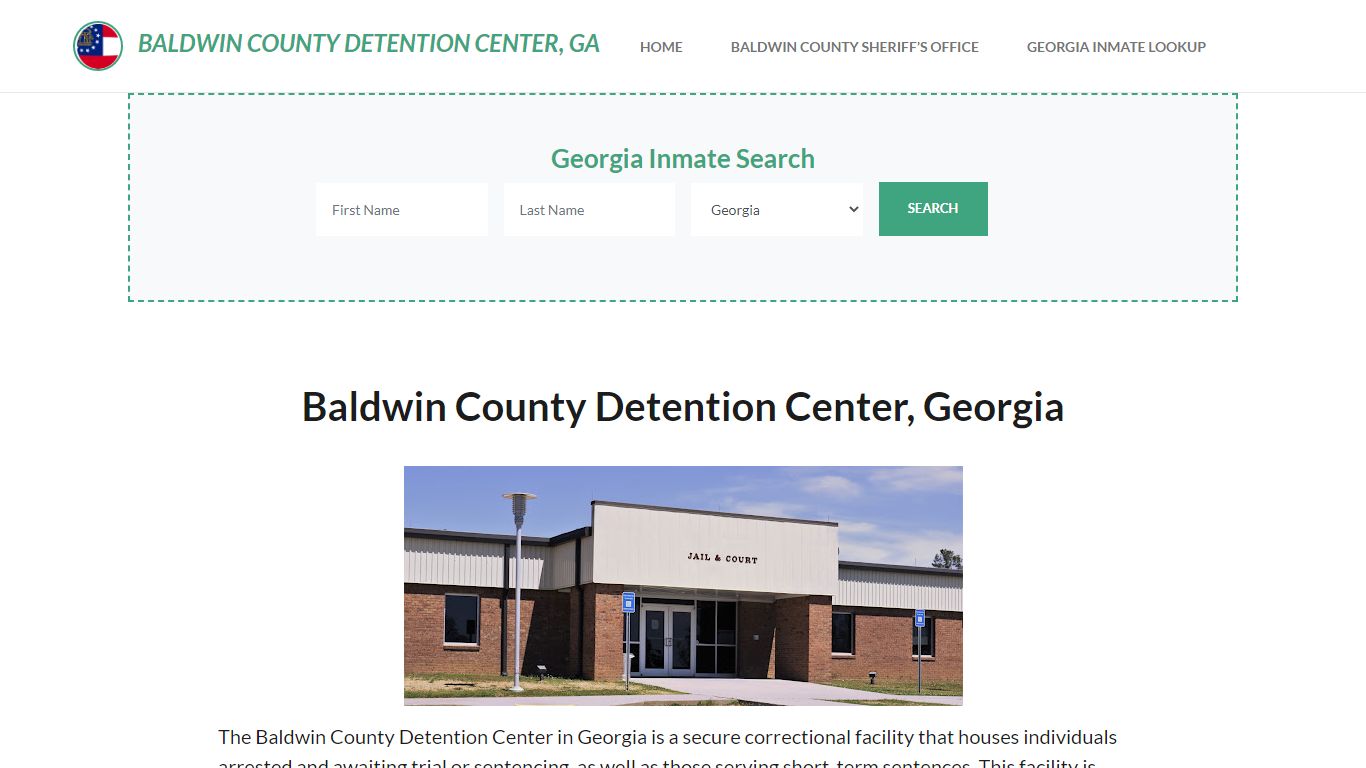 Baldwin County Detention Center, GA Inmate Roster, Offender Search