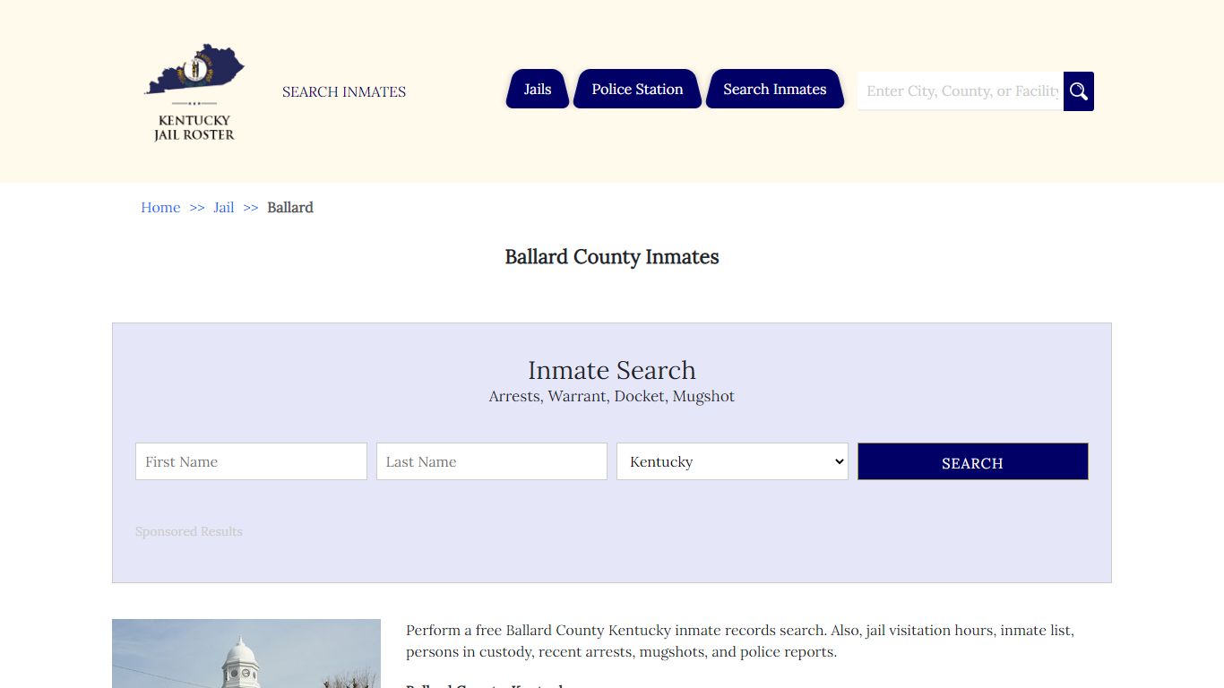 Ballard County Inmates | Jail Roster Search