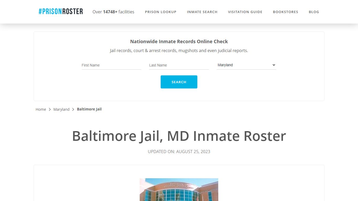 Baltimore Jail, MD Inmate Roster - Prisonroster