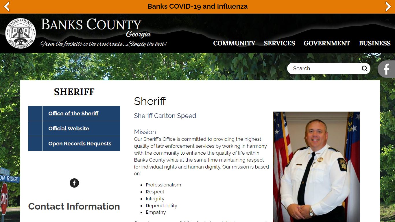 Sheriff | Banks County Georgia