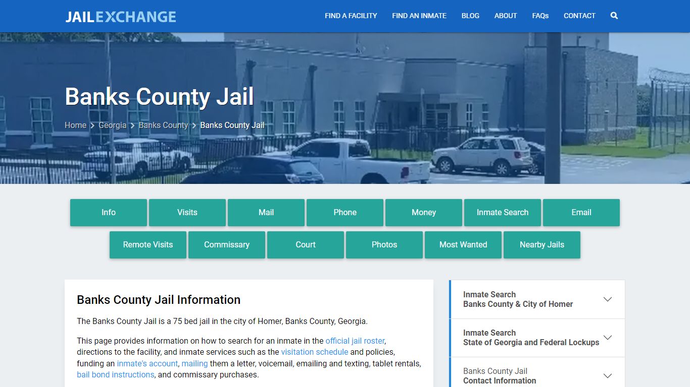 Banks County Jail, GA Inmate Search, Information