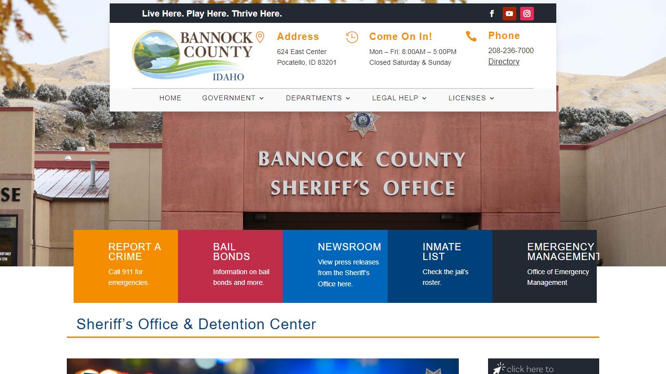 Sheriff | Bannock County