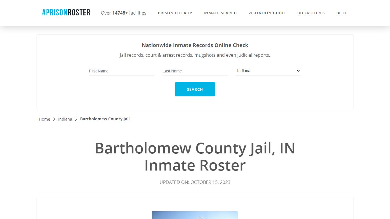 Bartholomew County Jail, IN Inmate Roster - Prisonroster
