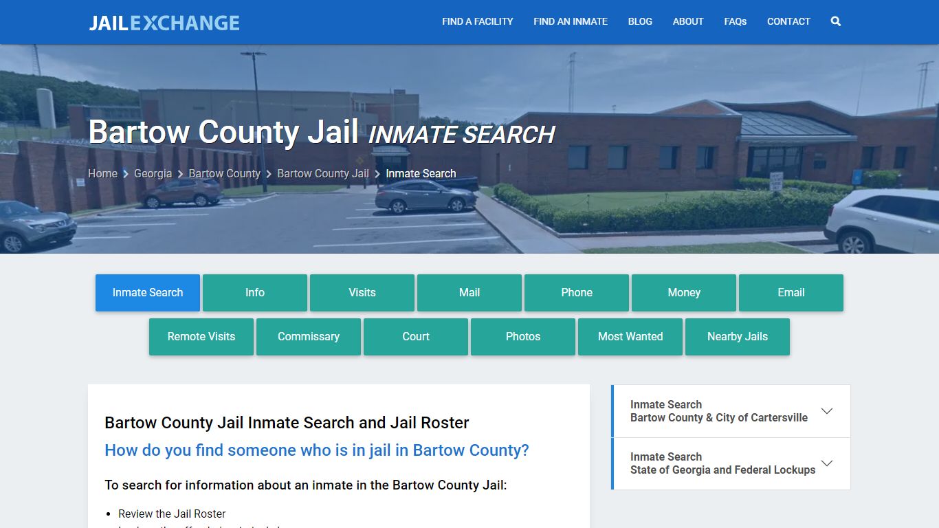 Inmate Search: Roster & Mugshots - Bartow County Jail, GA