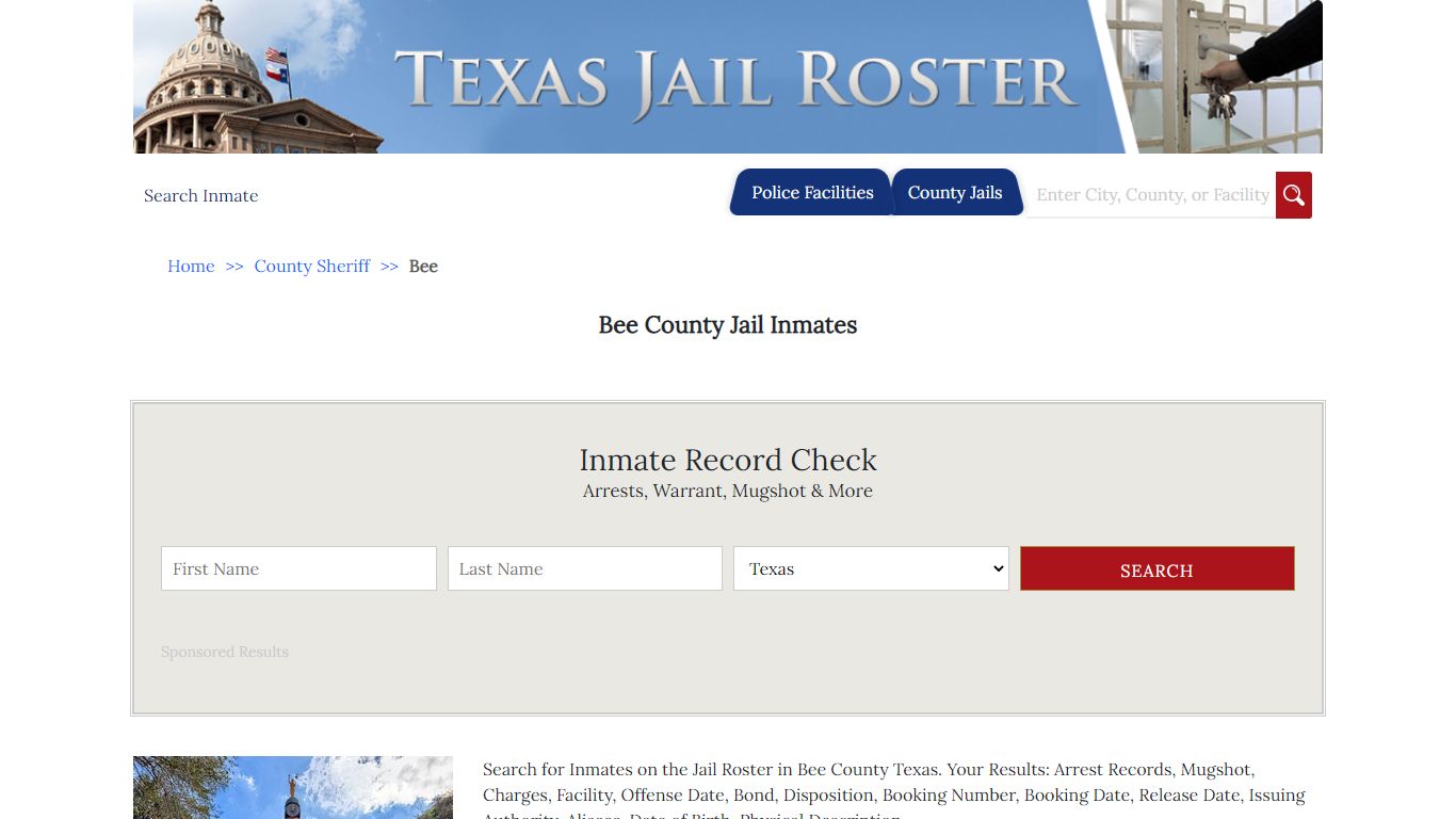 Bee County Jail Inmates | Jail Roster Search