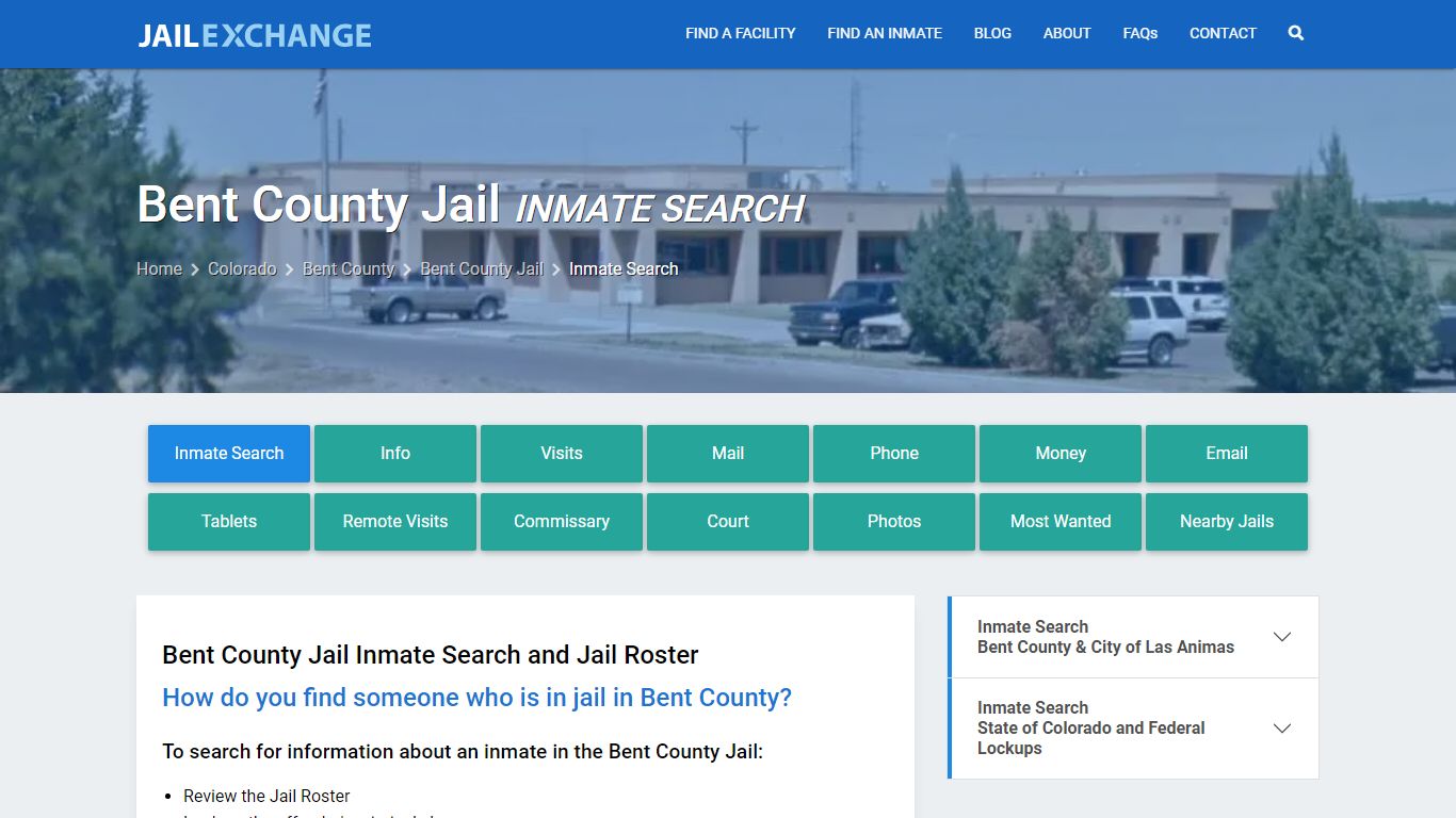 Bent County Jail Inmate Search - Jail Exchange