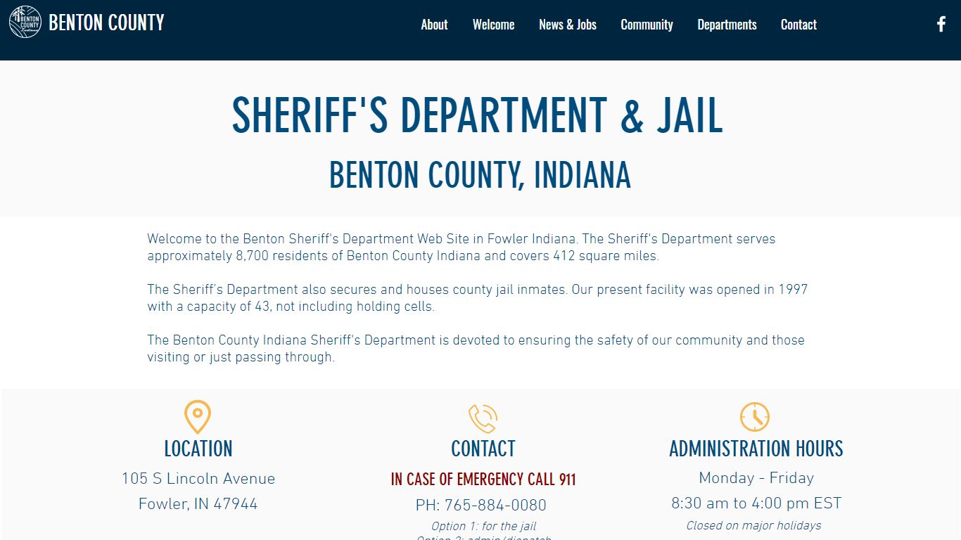 Sheriff's Department and Jail | Benton County