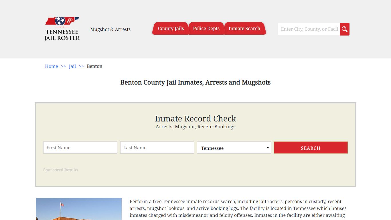 Benton County Jail Inmates, Arrests and Mugshots