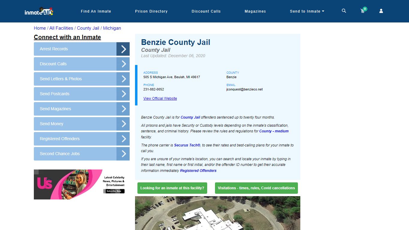 Benzie County Jail - Inmate Locator - Beulah, MI