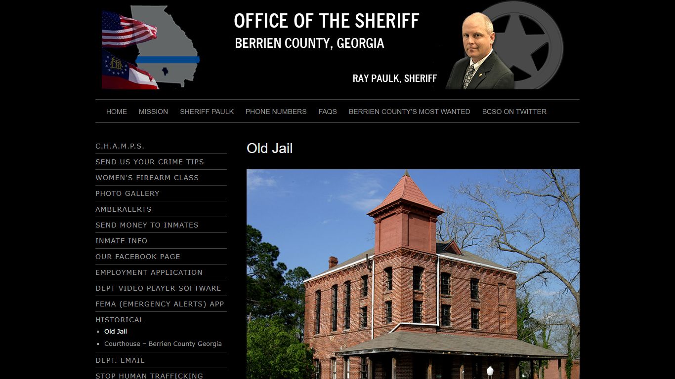 Old Jail – Berrien County Sheriff's Office