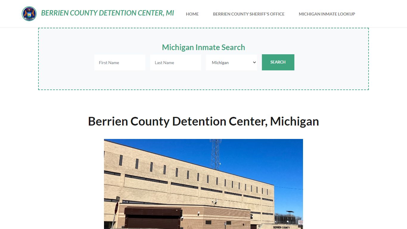 Berrien County Detention Center, MI Inmate Roster, Offender Search