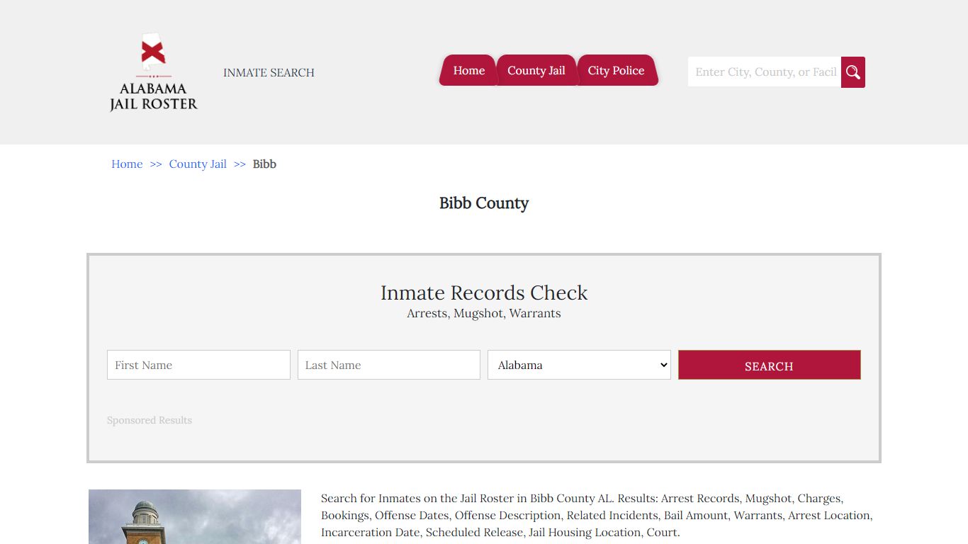 Bibb County | Alabama Jail Inmate Search