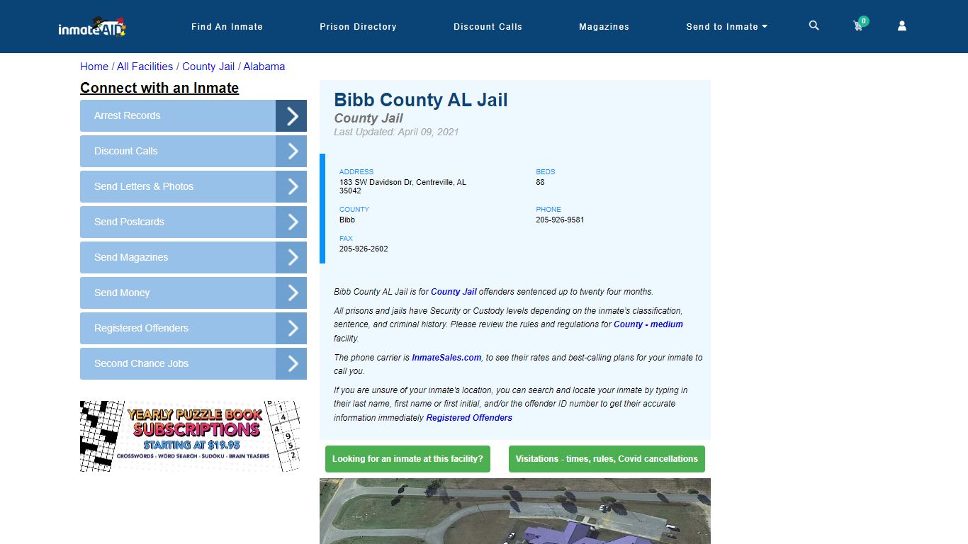 Bibb County AL Jail - Inmate Locator - Centreville, AL