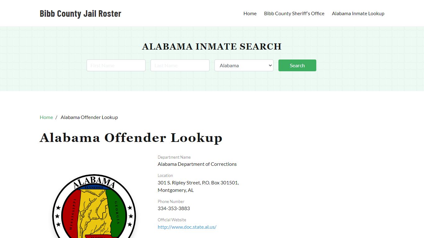 Alabama Inmate Search, Jail Rosters - Bibb County Jail