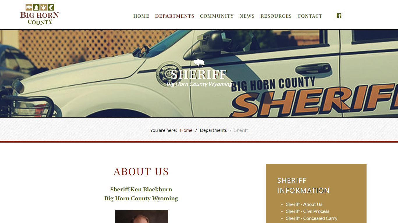 Sheriff - Big Horn County, Wyoming