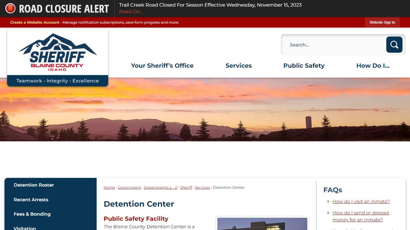 Detention Center | Blaine County, ID