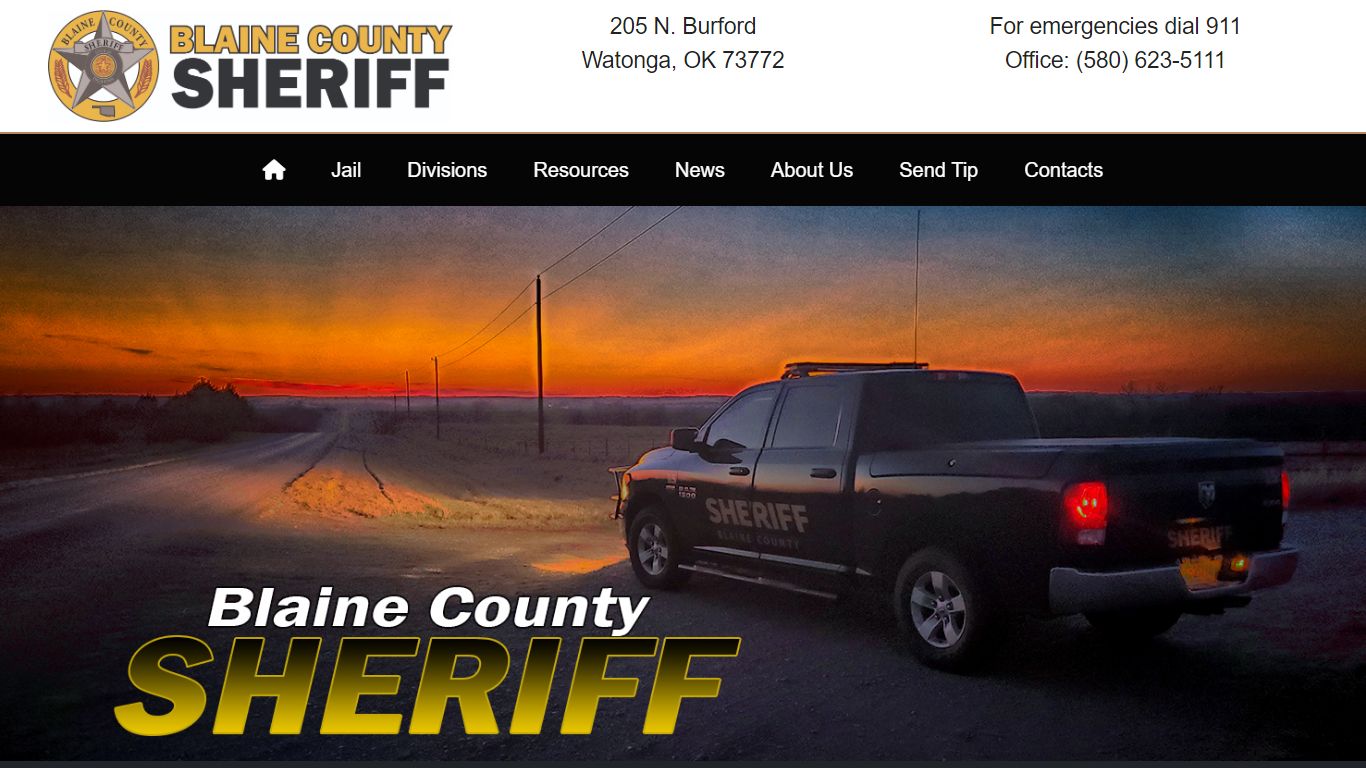 Blaine County Sheriff's Office Oklahoma - Watonga, OK