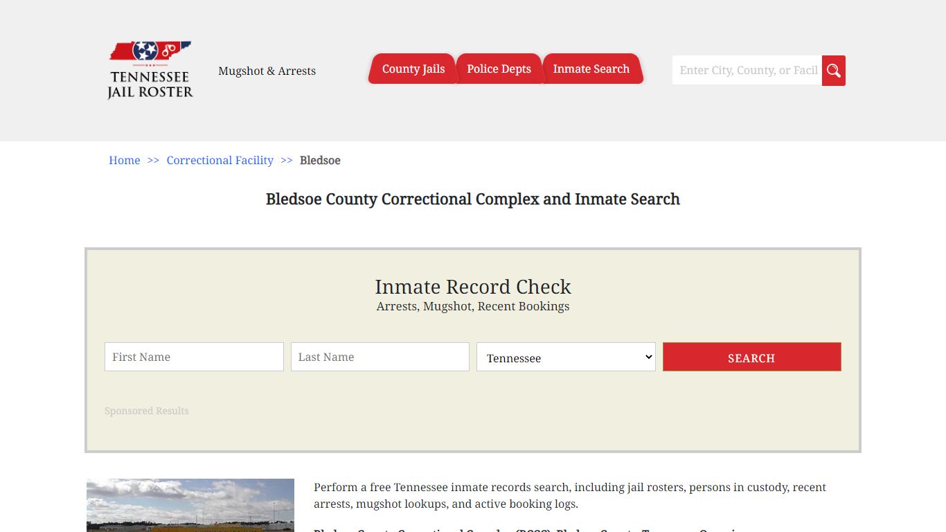 Bledsoe County Correctional Complex and Inmate Search