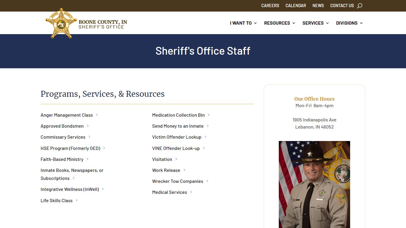 Corrections-Inmate Lookup - Boone County Sheriff, Indiana