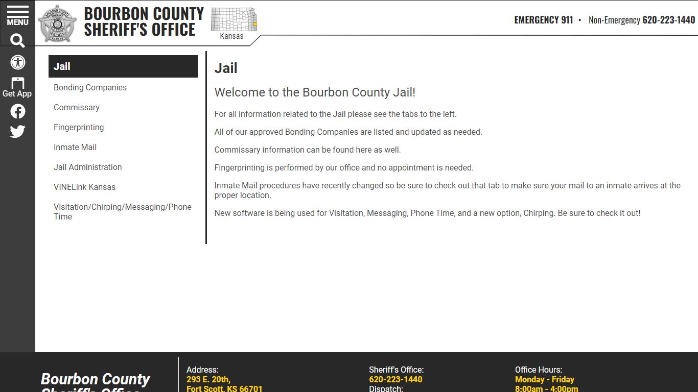 Jail | Bourbon County KS Sheriff’s Office