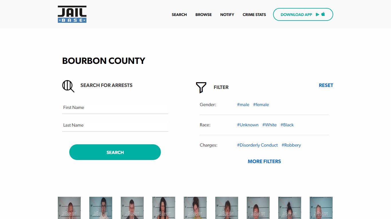 Bourbon County Jail Inmate Search and Mugshots | JailBase